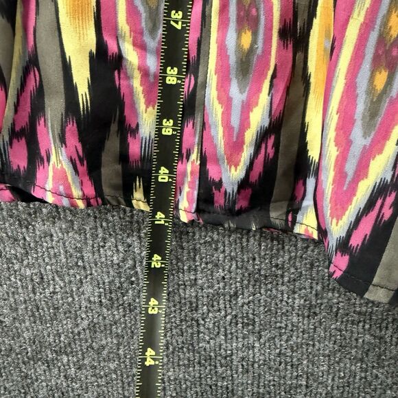 Mix Nouveau Skirt Size M Maxi Colorful Pull On Flowy Long Artsy Hippie Gypsy - Picture 7 of 7